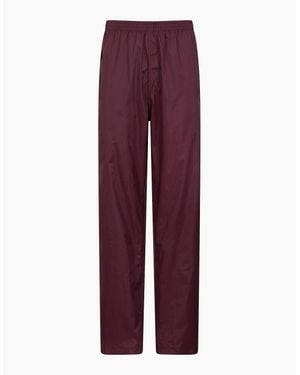 Mountain Warehouse Ladies Pakka Waterproof Over Trousers - Purple