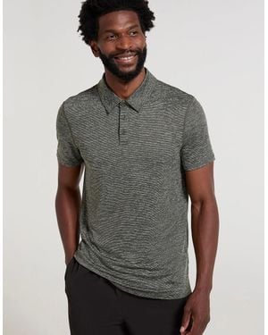 Mountain Warehouse Agra Stripe Polo Shirt - Blue