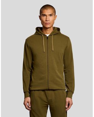 Lyle & Scott Lightweight Lounge Zip Hoodie - Green
