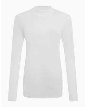 Craghoppers Ladies Nosilife Mock Neck Long-Sleeved Golf T-Shirt - White