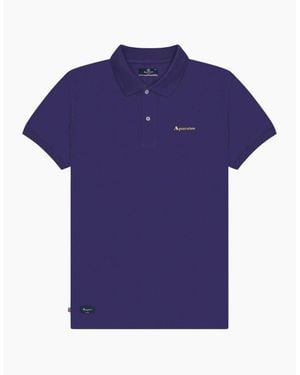 Aquascutum Active Cotton Polo Dry-Fit Polo Shirt - Blue