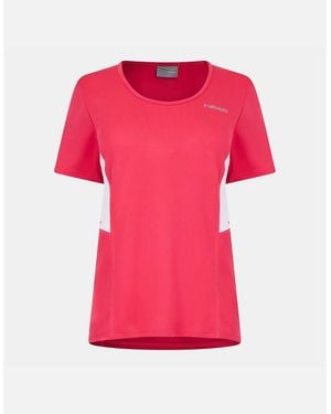 Head Tech Crew Neck Short Sleeve T-Shirt - Pink