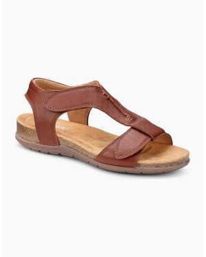 Hotter Rysy Wide Fit Sandals - Brown