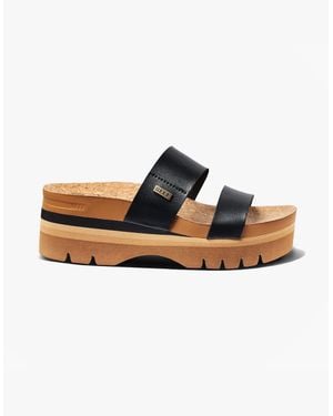Reef Cushion Vista Platform Sandals - Black
