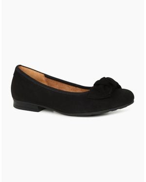 Gabor Picnic Ballet Court Shoes - Black