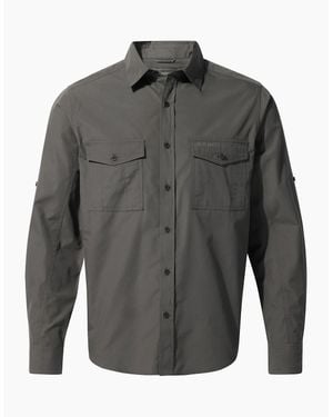 Craghoppers Expert Kiwi Long-Sleeved Shirt - Grey