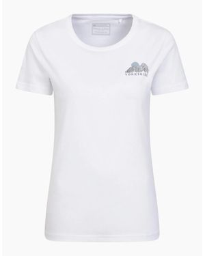 Mountain Warehouse Ladies Yorkshire Mountain T-Shirt - White