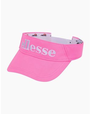 Ellesse Netti Lettering Logo Pre-Curved Visor - Pink