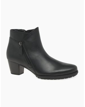 Gabor Olivetti Zip Fastening Ankle Boots - Black