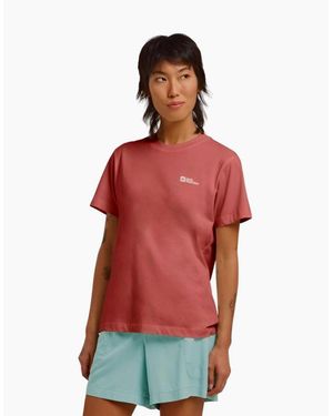 Jack Wolfskin Essential Cotton T-Shirt - Red