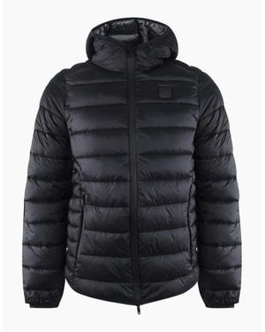 Iceberg Ice Hooded Padded Jacket - Black
