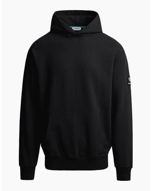 Sandbanks Badge Logo Hoodie - Black