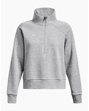 Under Armour Ua Rival Funnel Neck Long Sleeve Raglan Sweatshirt - Grey