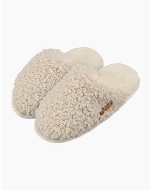 Barts Vensie Soft Teddy Fur Slippers - Natural
