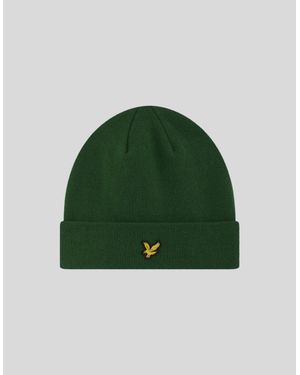 Lyle & Scott Merino Wool Blend Beanie - Green