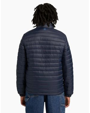 Timberland Axis Peak Solid Patterned Rain Jacket With Logo - Blue