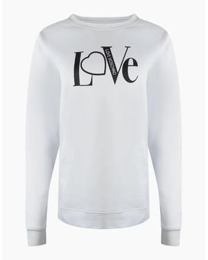 Love Moschino Bold Love Logo Jumper - White
