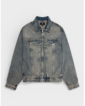 Represent Clo R4 Denim Jacket Cream - Grey