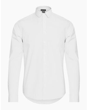 Casual Friday Palle Stretch Poplin Slim Fit Shirt - White