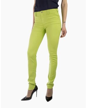 Armani Jeans V5J28 Denim Jeans Slim Fit Skinny Casual Stretchy Trousers - Green