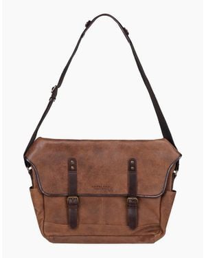 Lakeland Leather Hawksdale Messenger Bag - Brown