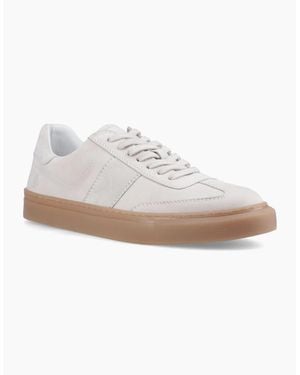 Hush Puppies Riley Suede Trainers - White