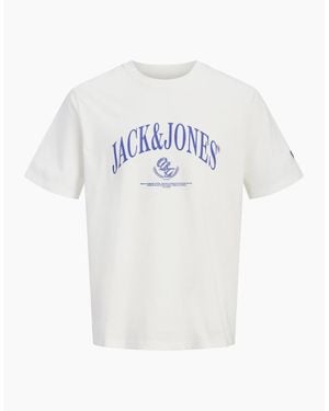 Jack & Jones Jorfrederiksberg Short Sleeve T-Shirt - White
