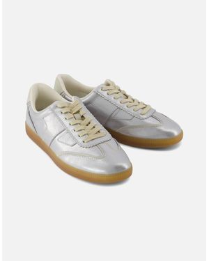TOMS Collins Leather Trainers - Grey