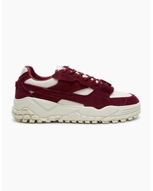 Ellesse Luxe El42 Lace-Up Lug Sole Trainers - Red