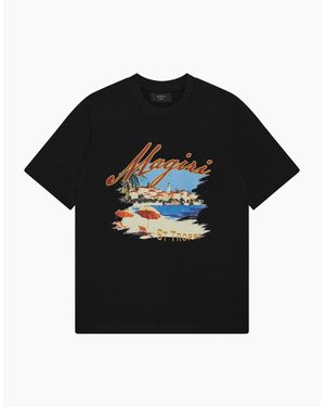 Magrit St. Tropez Printed T-Shirt - Black