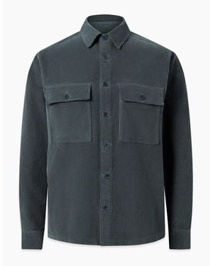 Belstaff Ravine Cotton Corduroy Shirt Petrol - Blue
