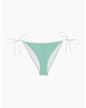 Tommy Hilfiger Seersucker Stripe Bikini Bottoms, Radiant - Blue