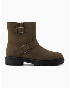 TOMS Ionie Moto Ankle Boots - Brown