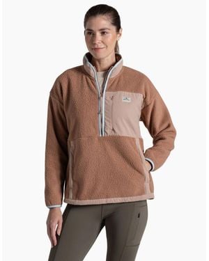 Craghoppers Grange Relaxed Fit Half Zip Fleece - Brown