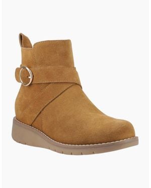 Hush Puppies Lyra Buckle Boots - Brown