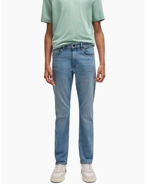 BOSS Delaware Slim Fit Jeans, Modern Silhouette - Blue