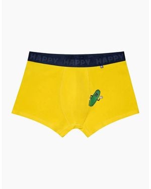 Happy Socks Gherkin Boxer Trunk - Yellow