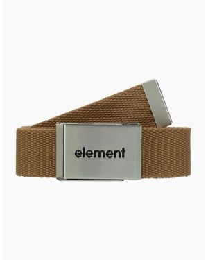 Element Lowcase Webbing Metal Buckle - Brown