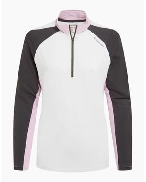 Craghoppers Ladies Nosilife Half Zip Golf Top - White
