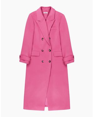 Ro&zo Oversized Wool-Blend Coat - Pink