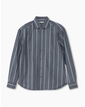 Boglioli Striped Long Sleeve Shirt - Blue