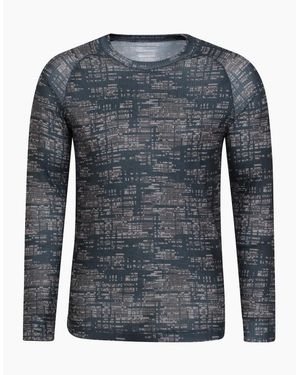 Mountain Warehouse Talus Printed Long-Sleeved Thermal Top - Blue