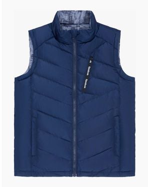 Reebok Rb1572 Reversible Puffer Vest - Blue