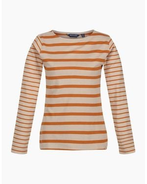 Regatta Crew Neck Long Sleeve Jersey T-Shirt - White
