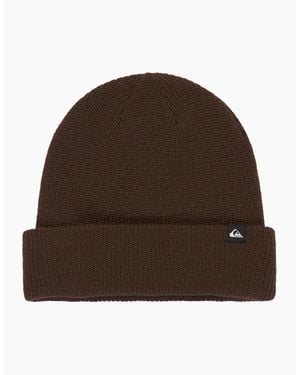 Quiksilver Performer Ribbed Beanie - Brown