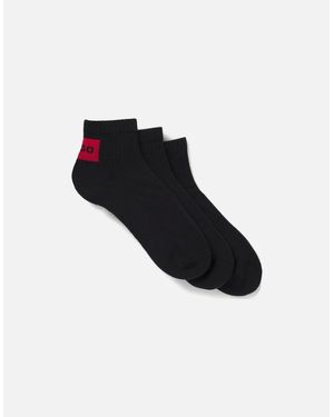 BOSS 3 Pack Of Logo Ankle Socks - Black