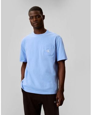 Calvin Klein 2 Pack Ss T-Shirt T-Shirts & Tank Tops Descent - Blue