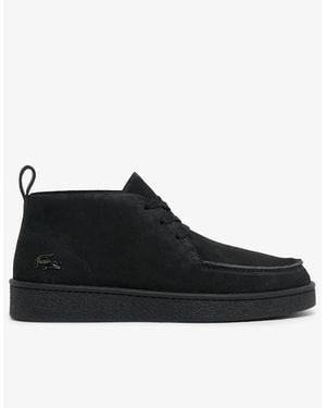 Lacoste Baseshot Chukka Suede Trainers - Black