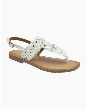 Ravel Roxby Toe Post Sandals - White