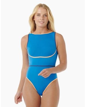 Rip Curl Rip Curl Mirage Fusion High Neck 1 Piece Swimsuit - Blue